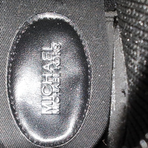 Michael Kors skyler Stretch Knit Sock Sneaker black/White,Size 9.5. - Picture 8 of 10